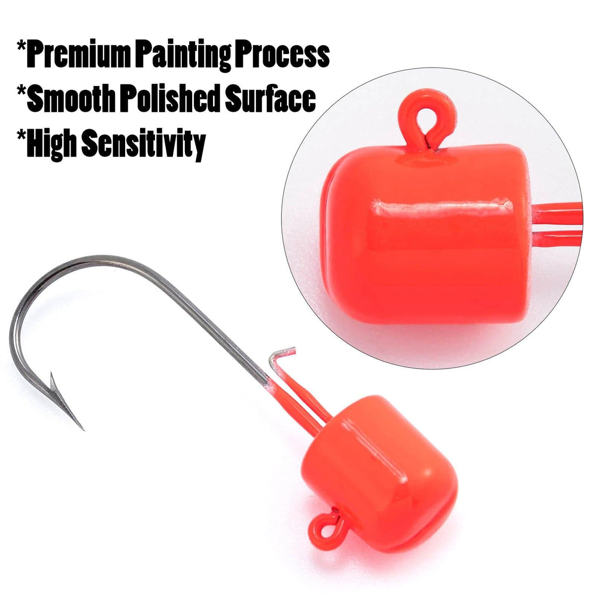 Dr.Fish Mushroom Worm Jig Heads 1/16oz-1/4oz - Dr.Fish Tackles
