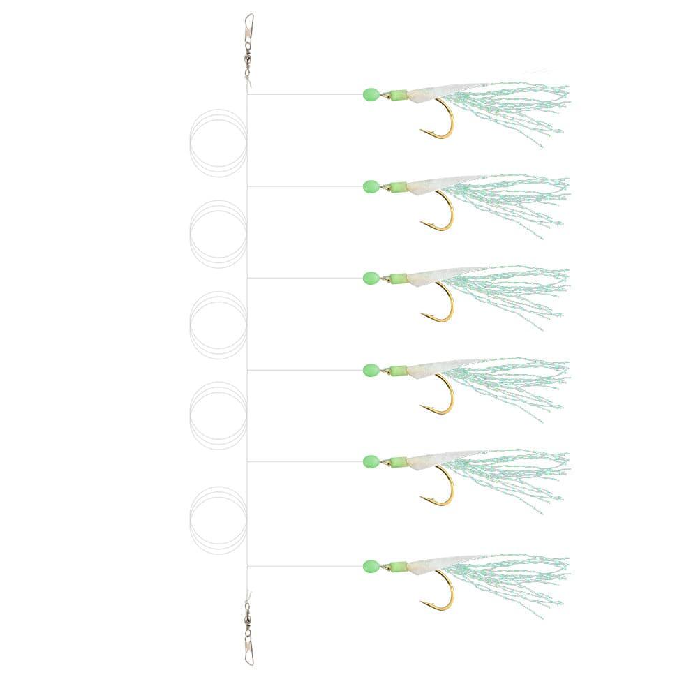 Dr.Fish 5/10 packs Mackerel Feathers Rigs - Dr.Fish Tackles