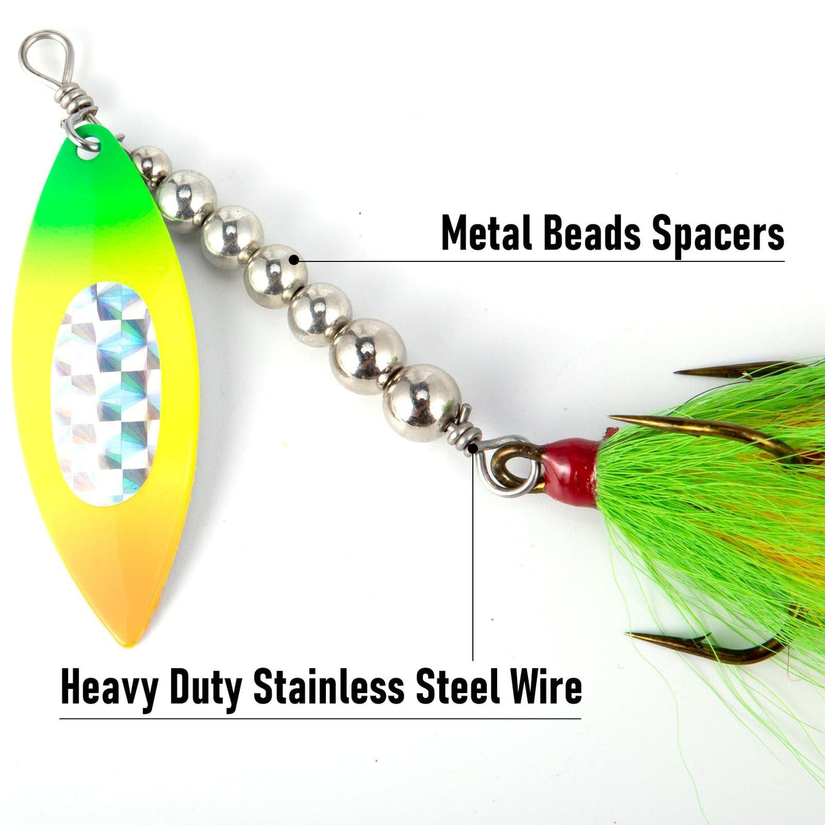 Dr.Fish 3pcs Musky Spinner Lures - Dr.Fish Tackles