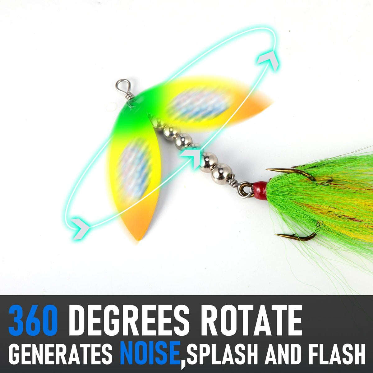 Dr.Fish 3pcs Musky Spinner Lures - Dr.Fish Tackles