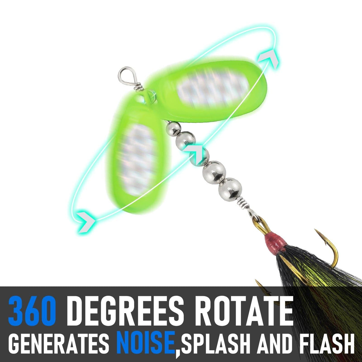 Dr.Fish 3pcs Musky Spinner Lures - Dr.Fish Tackles