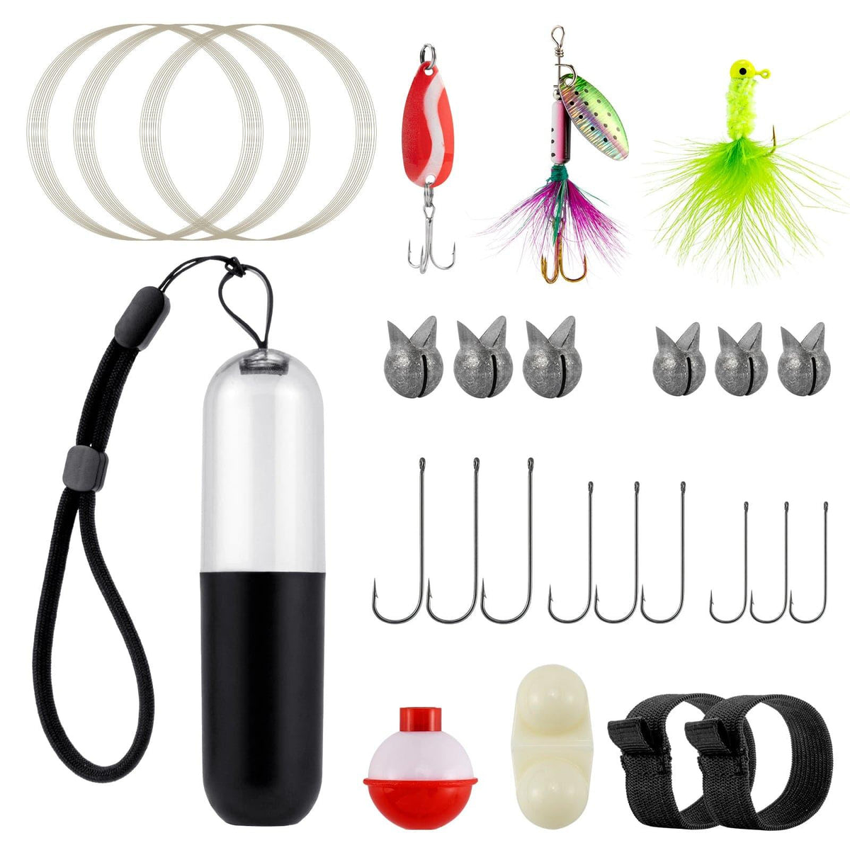 Dr.Fish 25pcs Pocket Reel Survival Fishing Kit - Dr.Fish Tackles