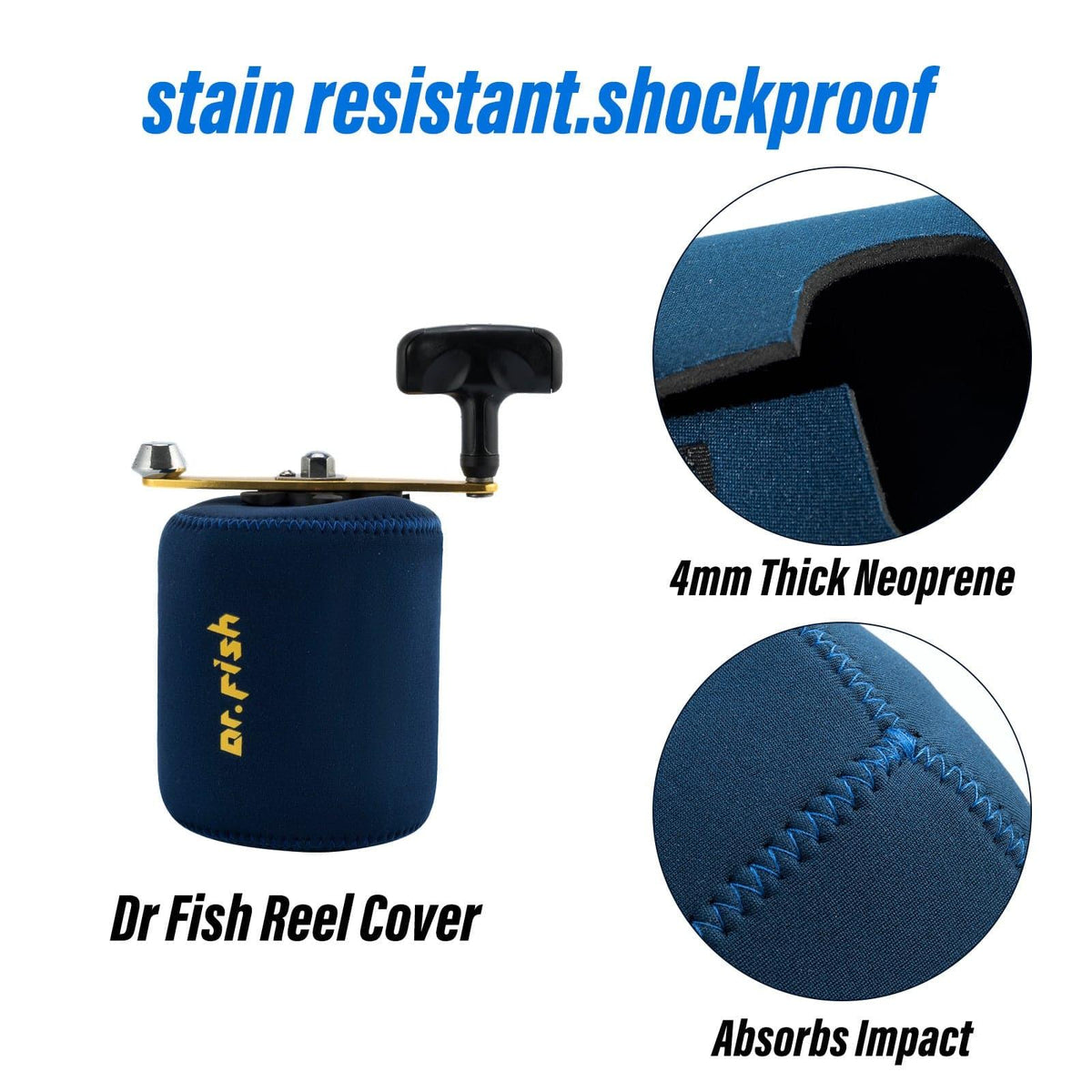 Dr.Fish 2pcs Baitcasting Fishing Reel Cover 2 Sizes - Dr.Fish Tackles