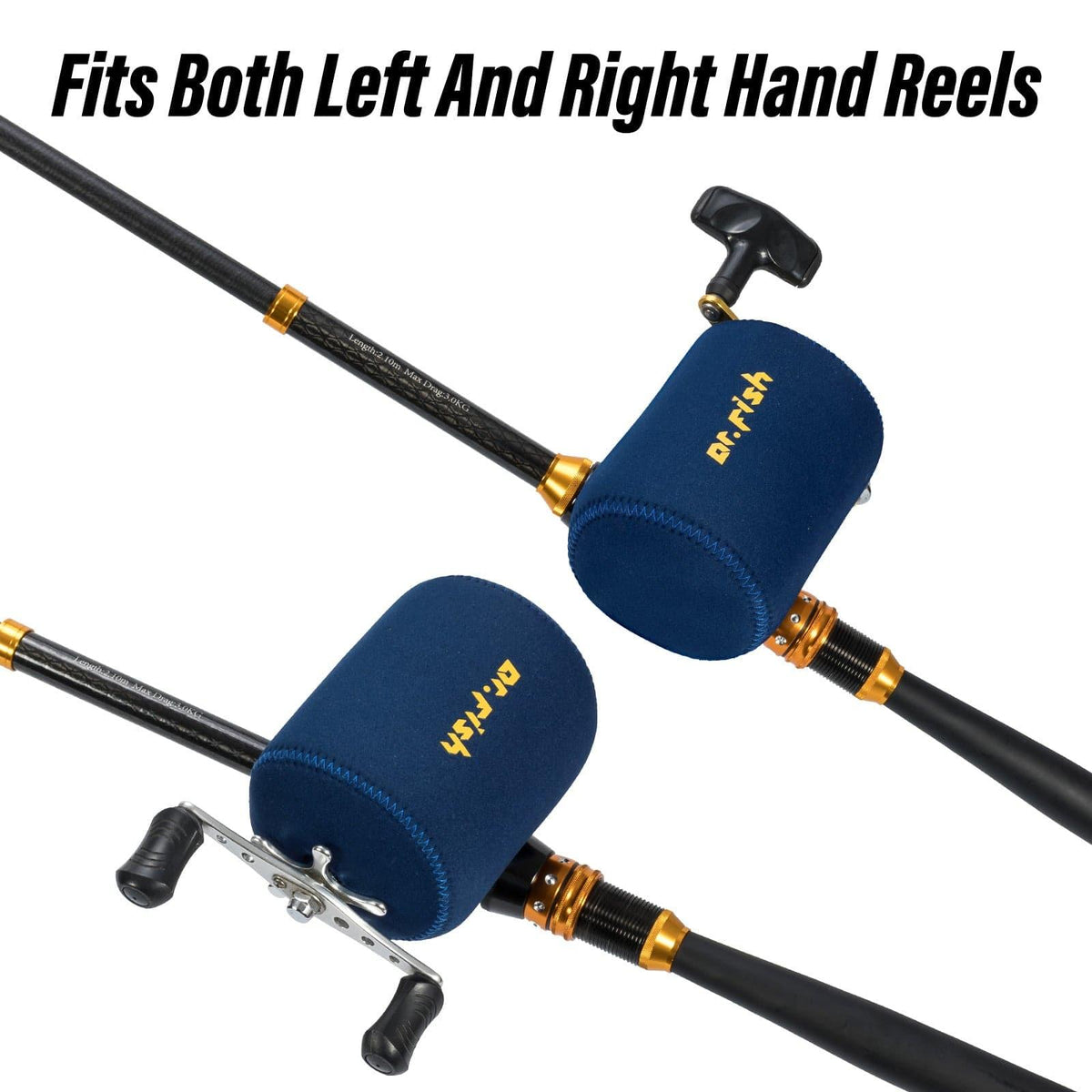 Dr.Fish 2pcs Baitcasting Fishing Reel Cover 2 Sizes - Dr.Fish Tackles