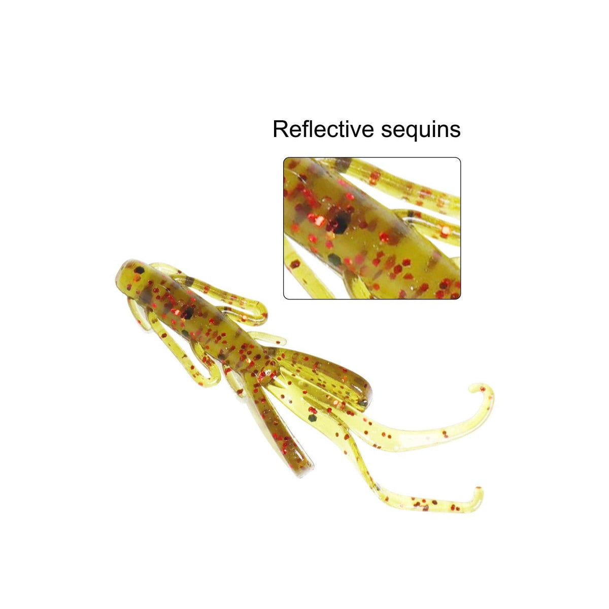 Dr.Fish 20pcs Soft Plastic Crayfish 1.18'' - Dr.Fish Tackles