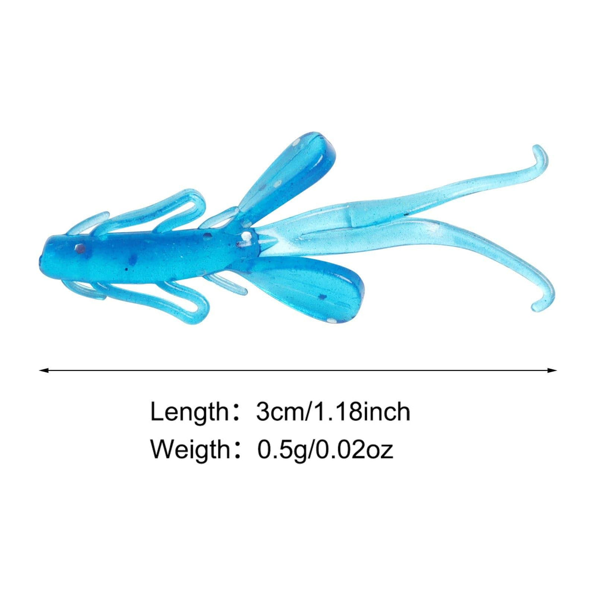 Dr.Fish 20pcs Soft Plastic Crayfish 1.18'' - Dr.Fish Tackles