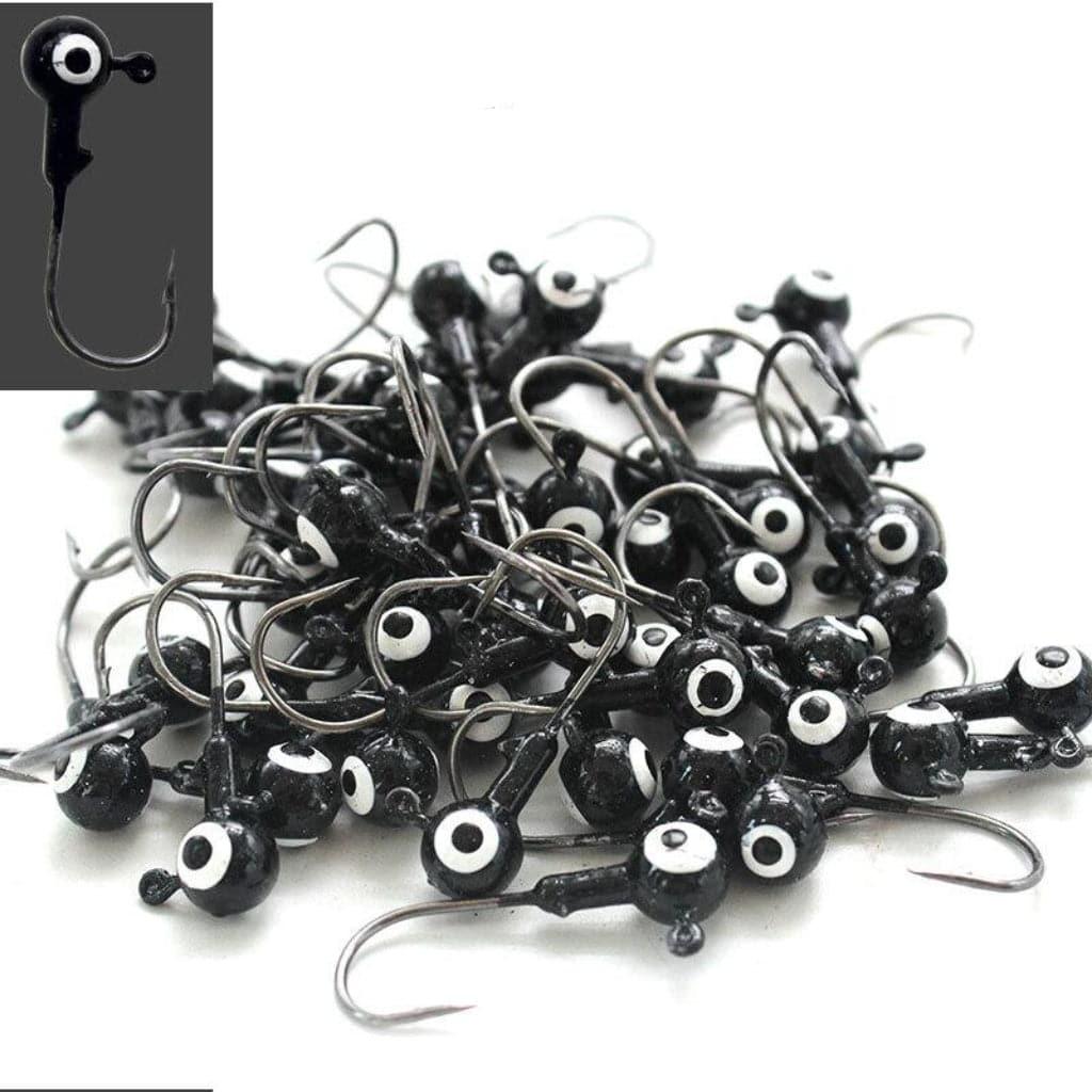 Dr.Fish 50pcs Crappie Jig Heads 1/32oz 1/16oz - Dr.Fish Tackles