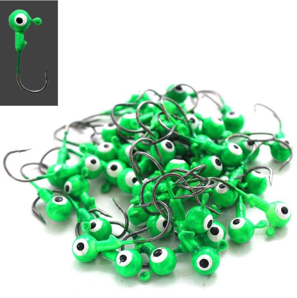 Dr.Fish 50pcs Crappie Jig Heads 1/32oz 1/16oz - Dr.Fish Tackles
