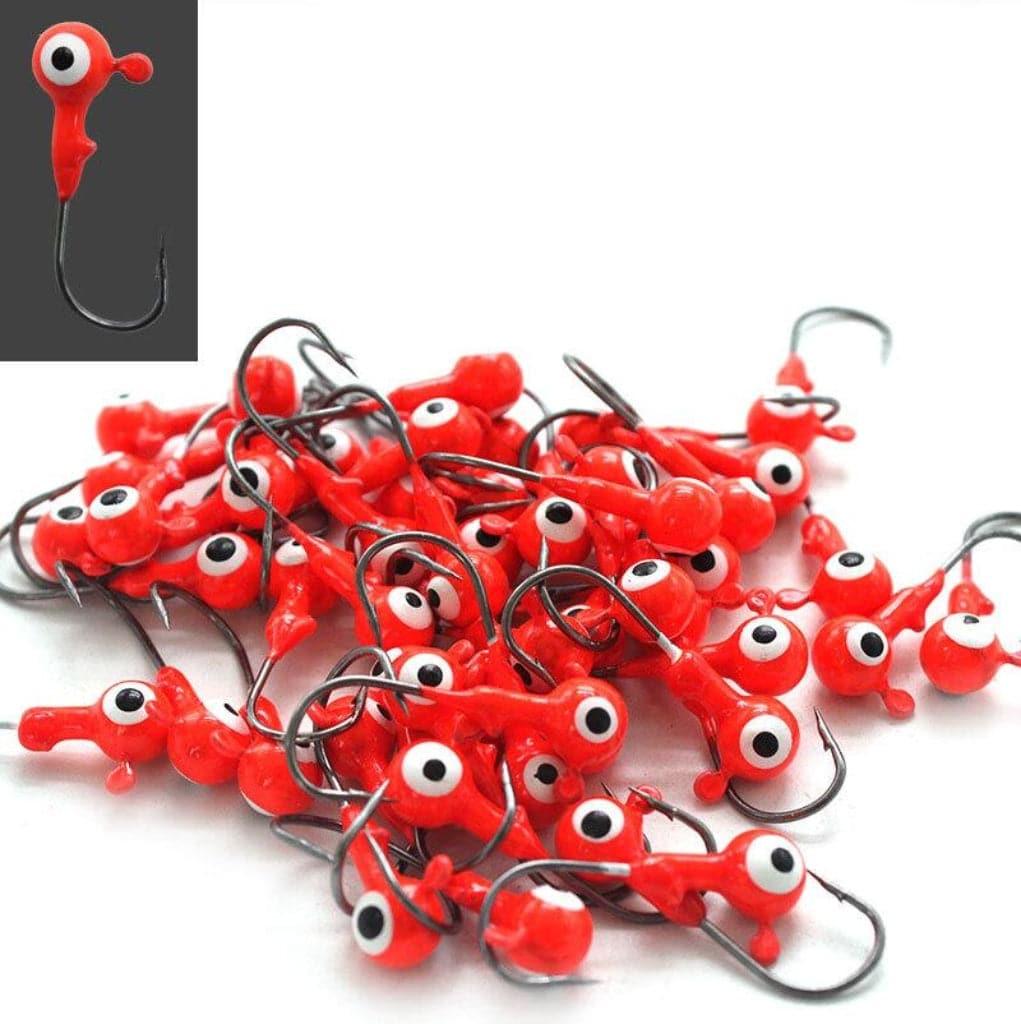 Dr.Fish 50pcs Crappie Jig Heads 1/32oz 1/16oz - Dr.Fish Tackles
