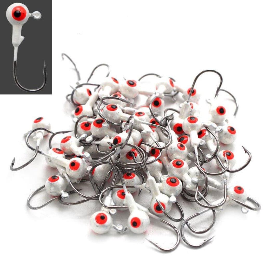 Dr.Fish 50pcs Crappie Jig Heads 1/32oz 1/16oz - Dr.Fish Tackles