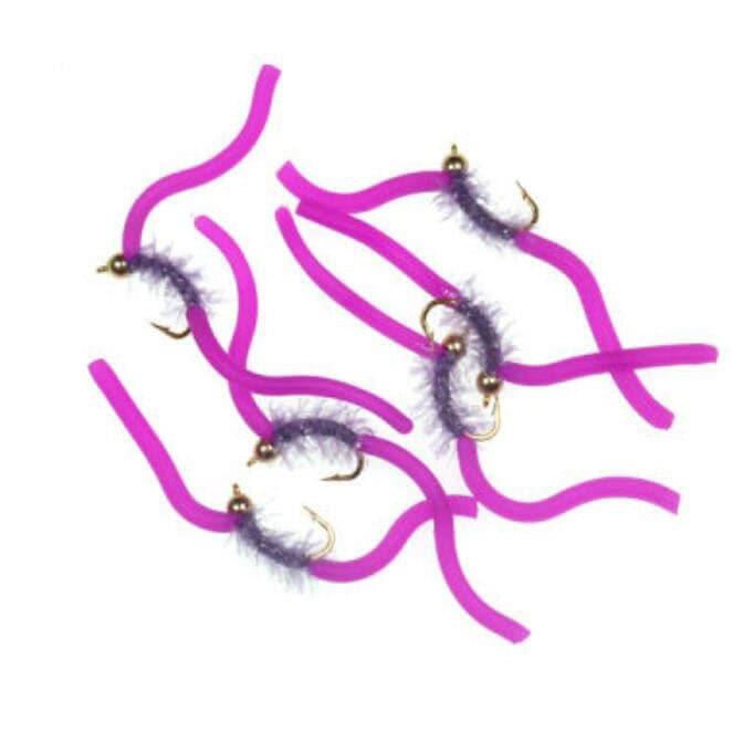 Dr.Fish 10pcs Squirmy Wormy Flies - Dr.Fish Tackles