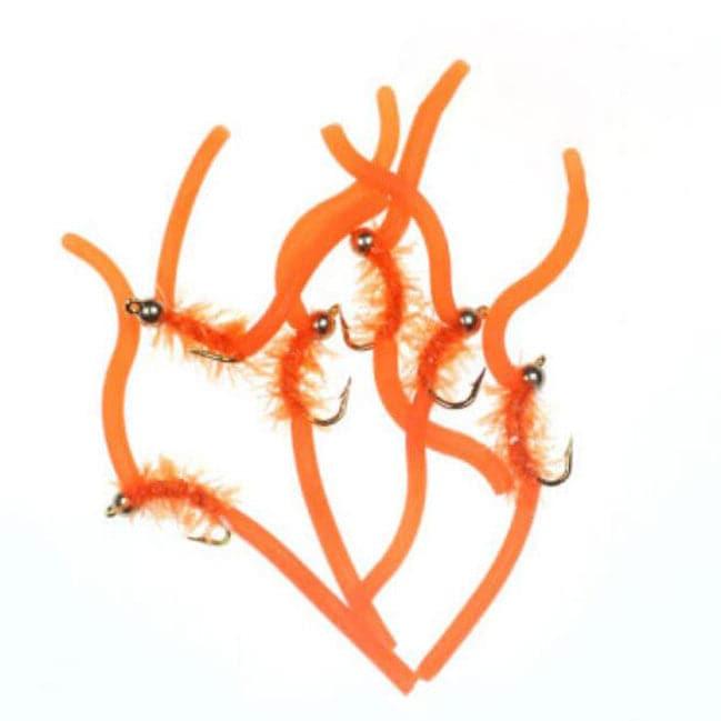 Dr.Fish 10pcs Squirmy Wormy Flies - Dr.Fish Tackles