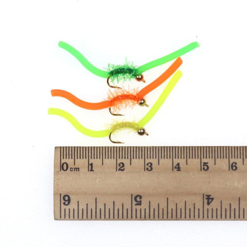 Dr.Fish 10pcs Squirmy Wormy Flies - Dr.Fish Tackles