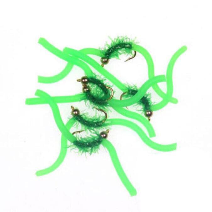 Dr.Fish 10pcs Squirmy Wormy Flies - Dr.Fish Tackles