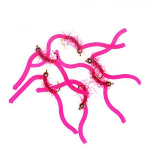 Dr.Fish 10pcs Squirmy Wormy Flies - Dr.Fish Tackles