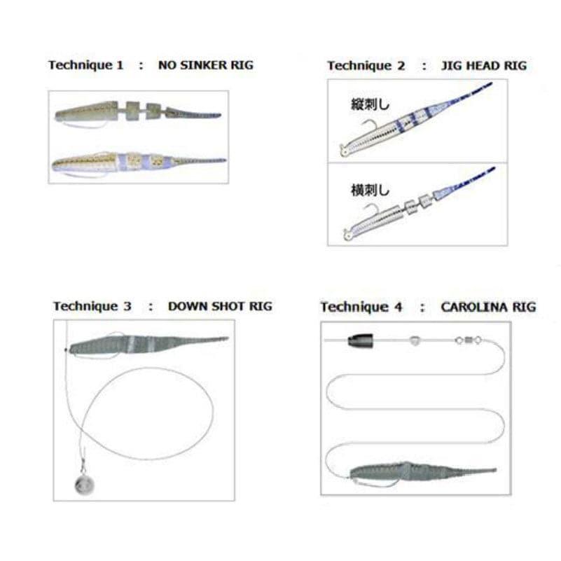 Dr.Fish 50pcs Soft Fishing Worms 1.57'' - Dr.Fish Tackles