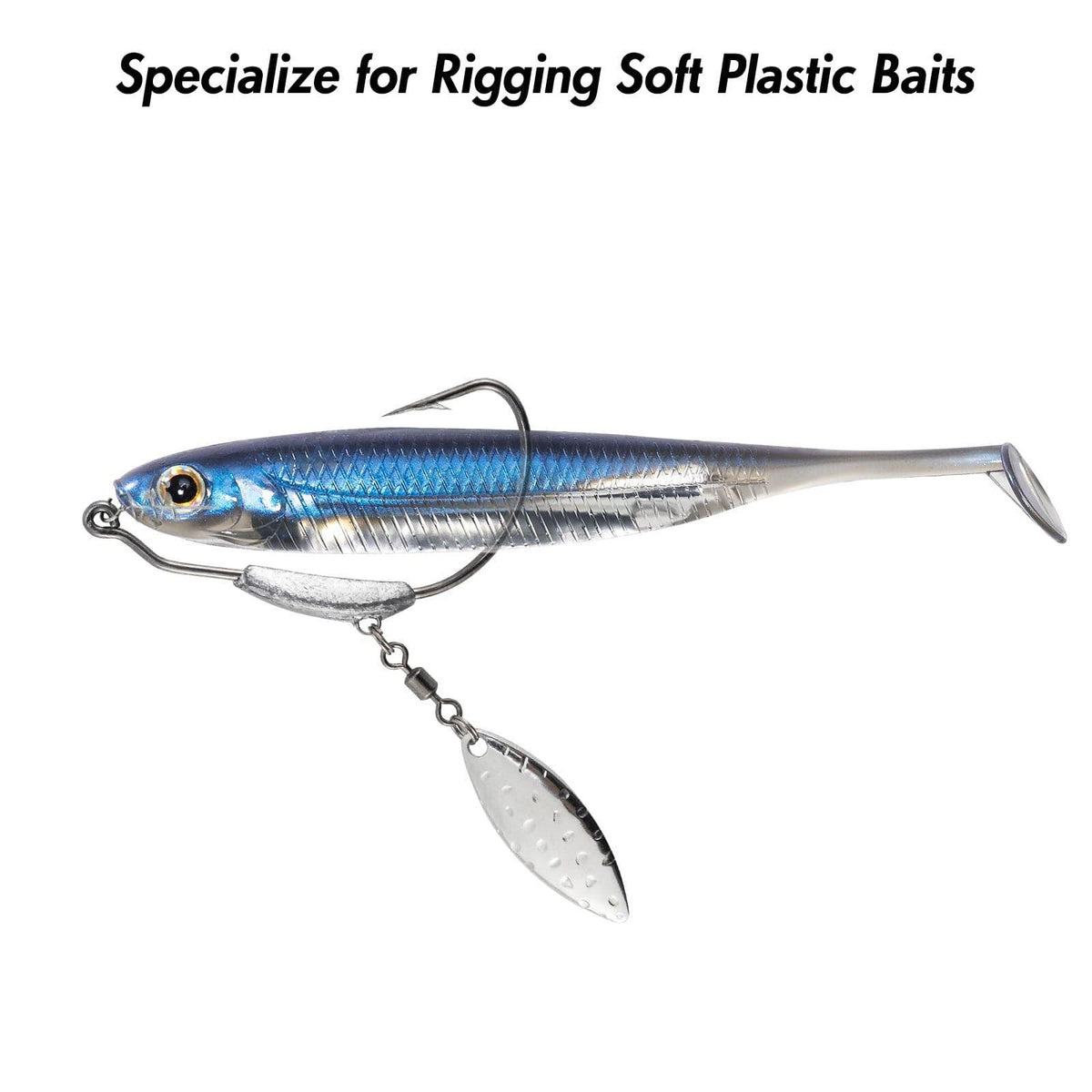 Dr.Fish 10pcs Underspin Weighted Swimbait Hooks - Dr.Fish Tackles