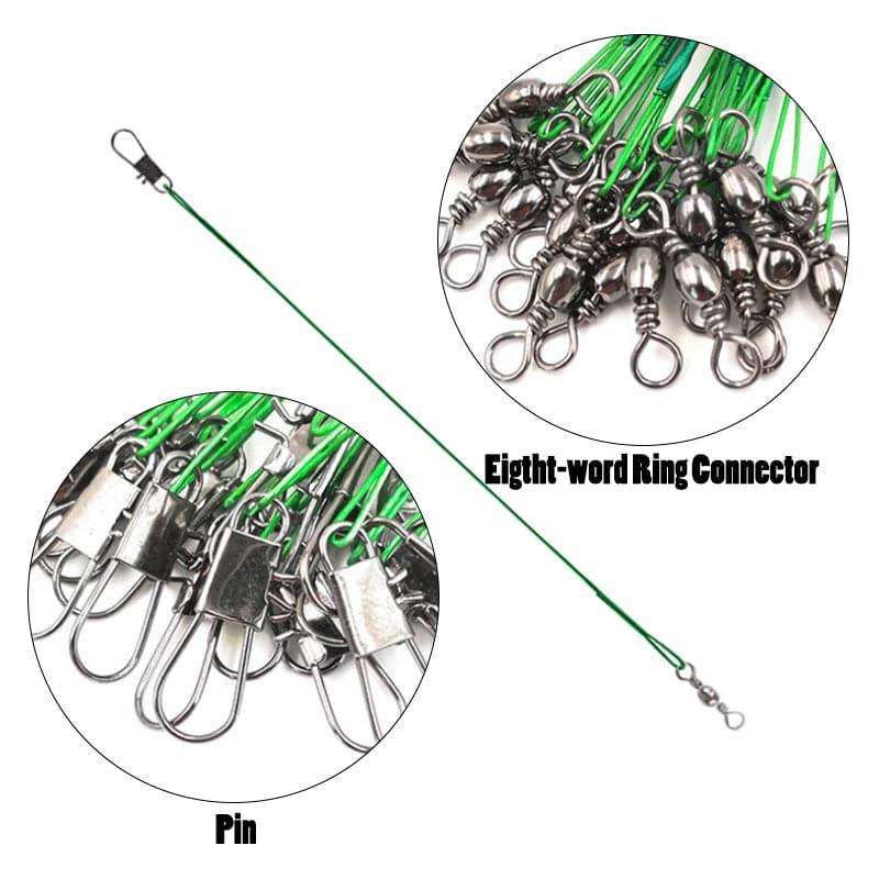 Dr.Fish 50pcs Lure Wire Traces Leader 30cm - Dr.Fish Tackles