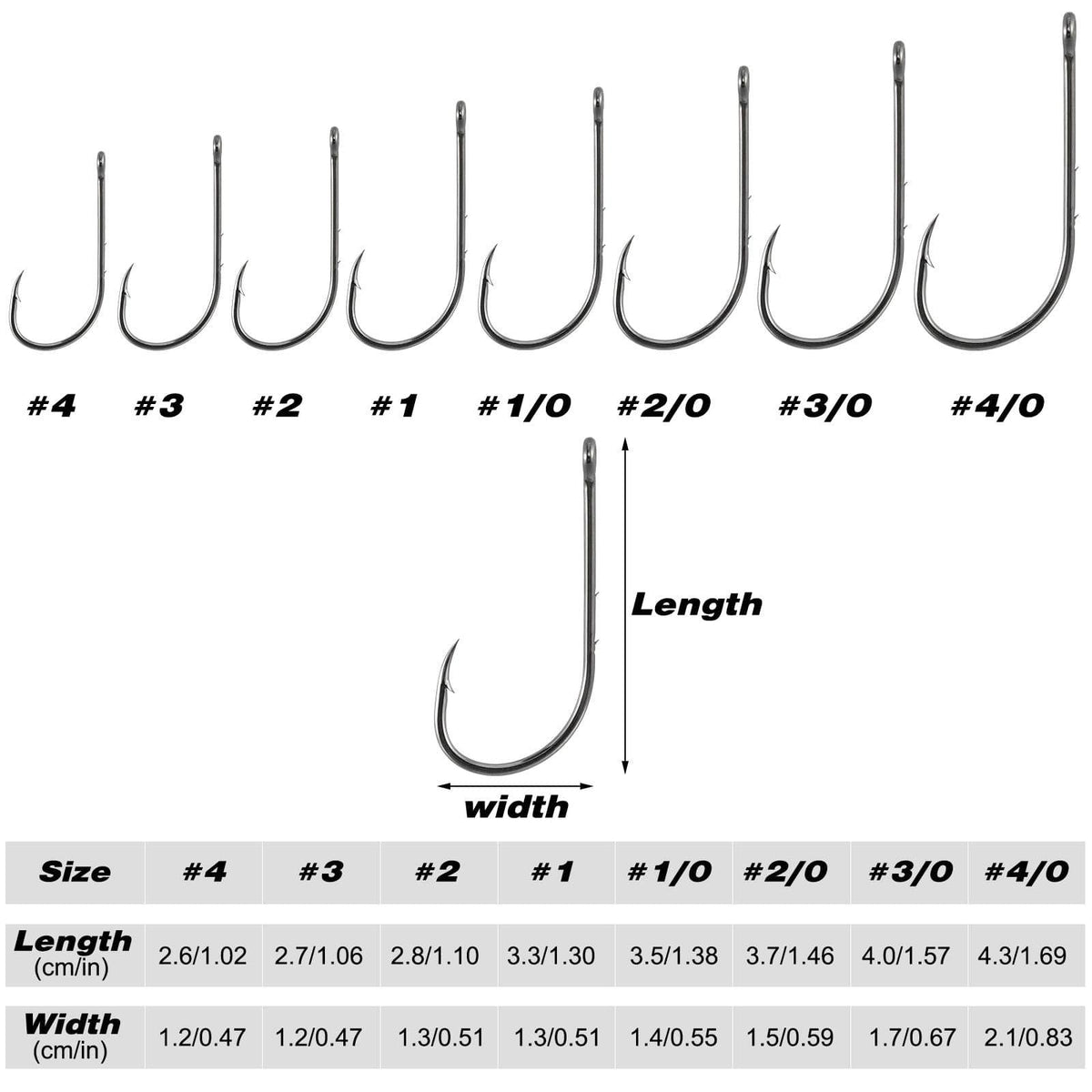 Dr.Fish 100pcs Baitholder Aberdeen Hooks #4 to 4/0 - Dr.Fish Tackles