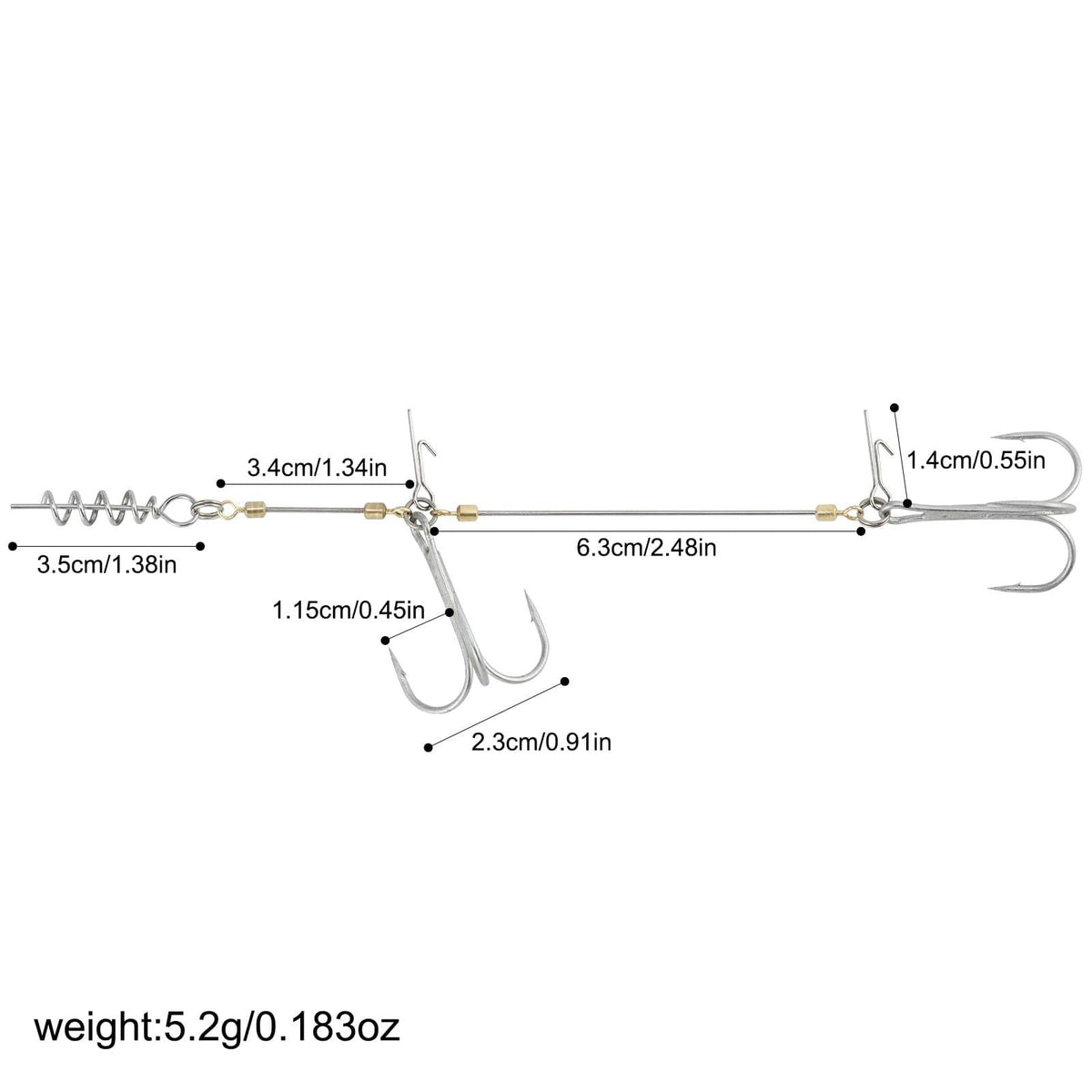 Dr.Fish Pike Stinger Rig for Softbait 10/15cm - Dr.Fish Tackles