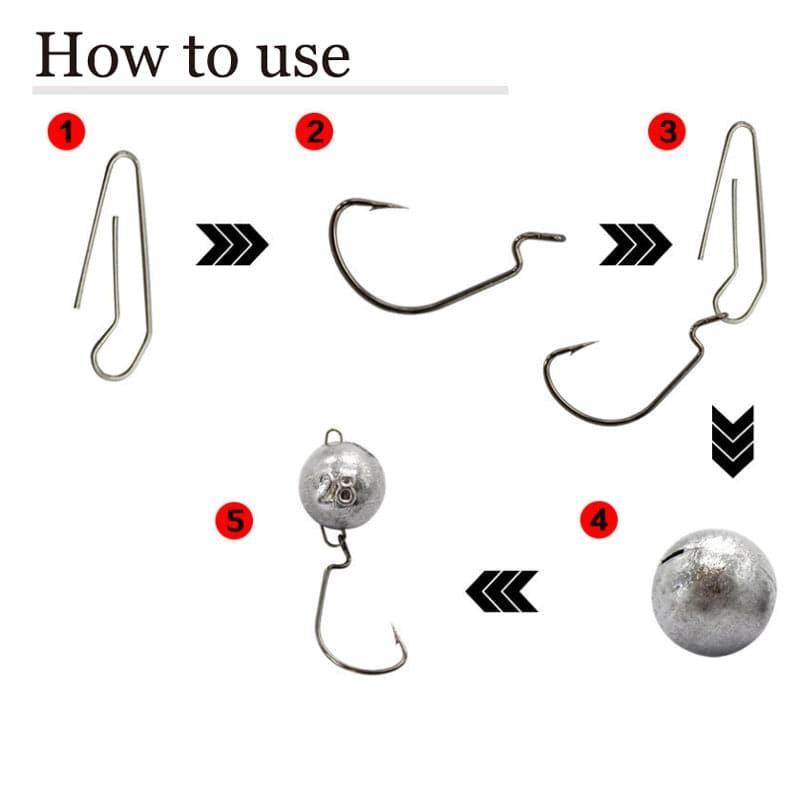 Dr.Fish 10pcs Jig Heads Cheburashka Ball Sinkers - Dr.Fish Tackles