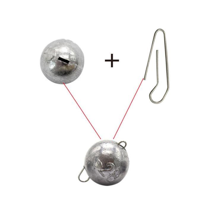 Dr.Fish 10pcs Jig Heads Cheburashka Ball Sinkers - Dr.Fish Tackles