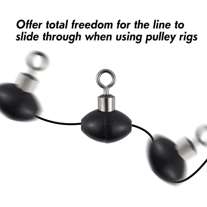 Dr.Fish 50pcs Pulley Rig Bead with Swivel - Dr.Fish Tackles
