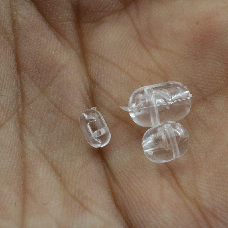 100pcs Fishing Beads 4 Holes Clear/Glow - Dr.Fish Tackles