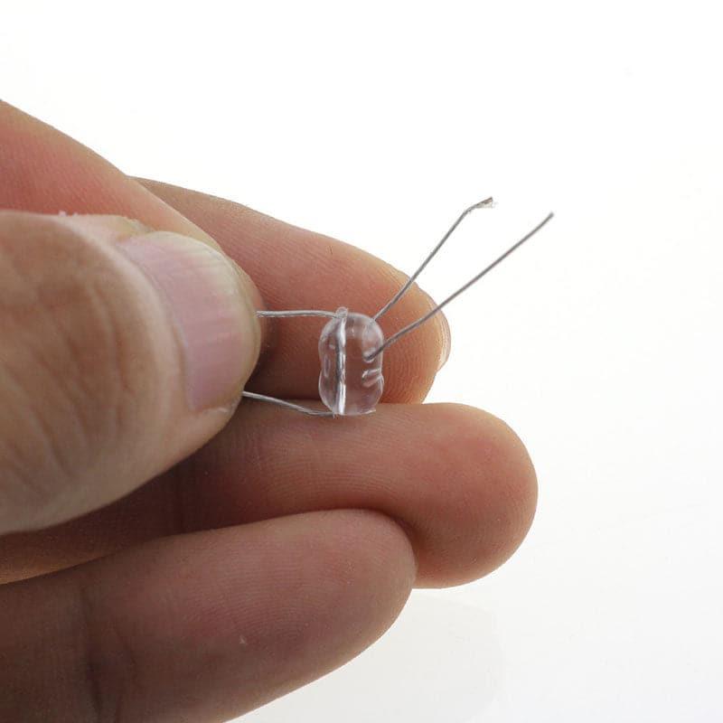 100pcs Fishing Beads 4 Holes Clear/Glow - Dr.Fish Tackles