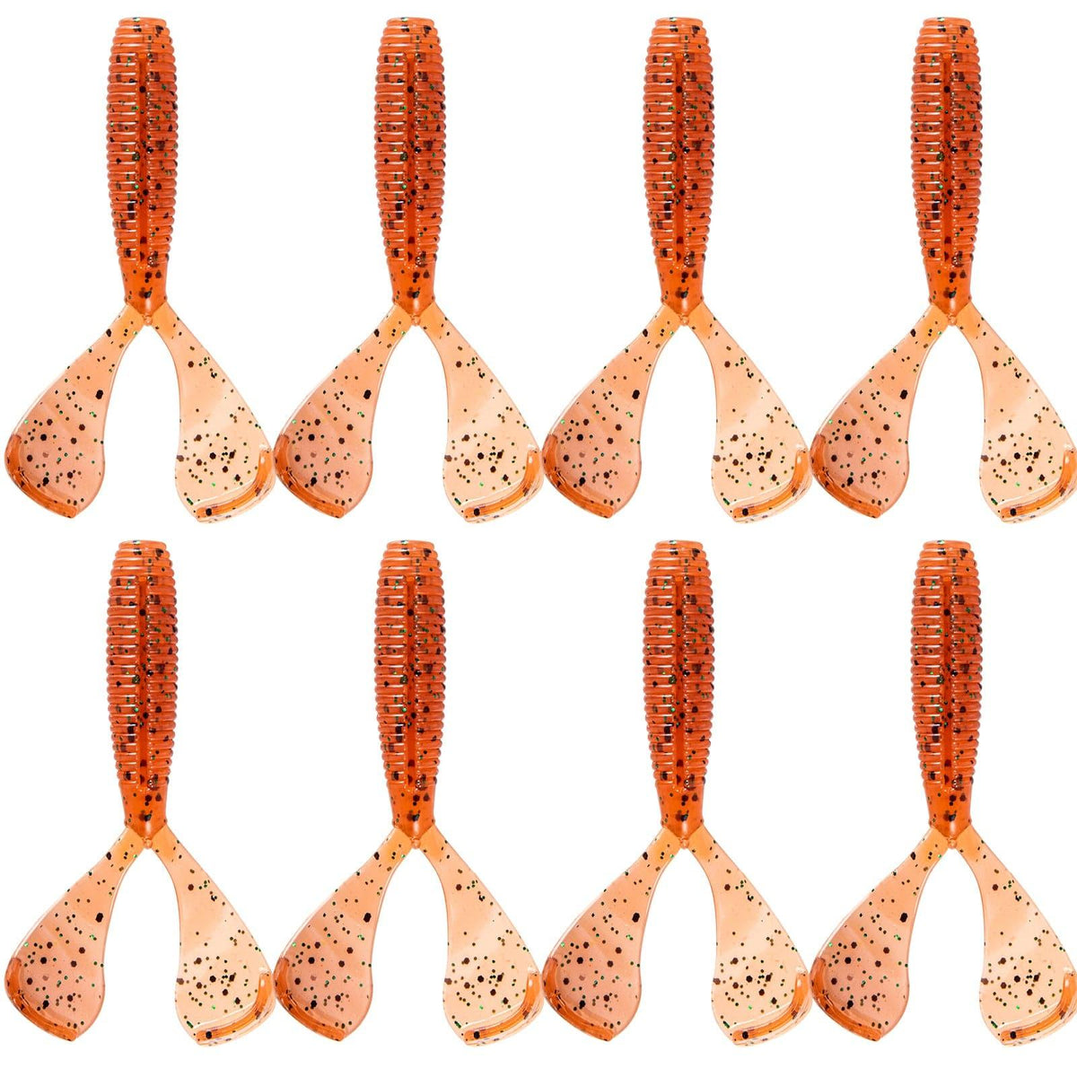 Dr.Fish 8pcs Soft Twin Tail Grubs 2.36'' - Dr.Fish Tackles