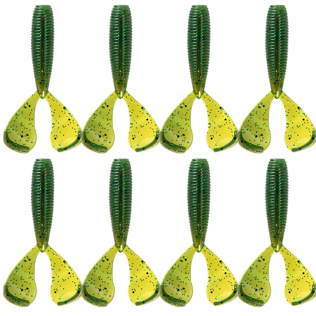 Dr.Fish 8pcs Soft Twin Tail Grubs 2.36'' - Dr.Fish Tackles