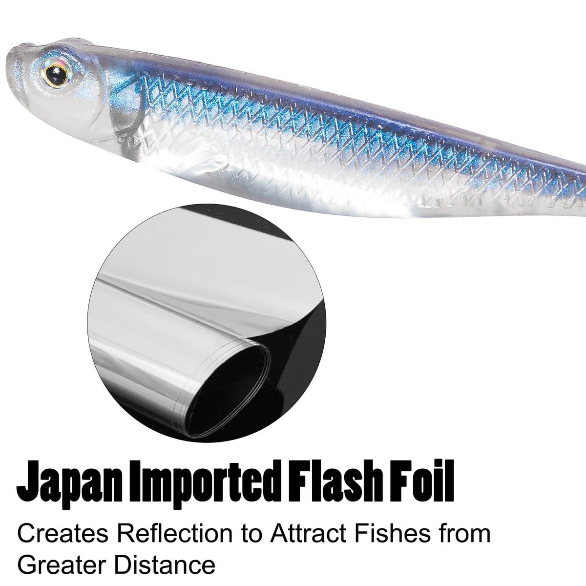 Dr.Fish Fluke Tail Soft Swimbaits 2.9''-4.7'' - Dr.Fish Tackles