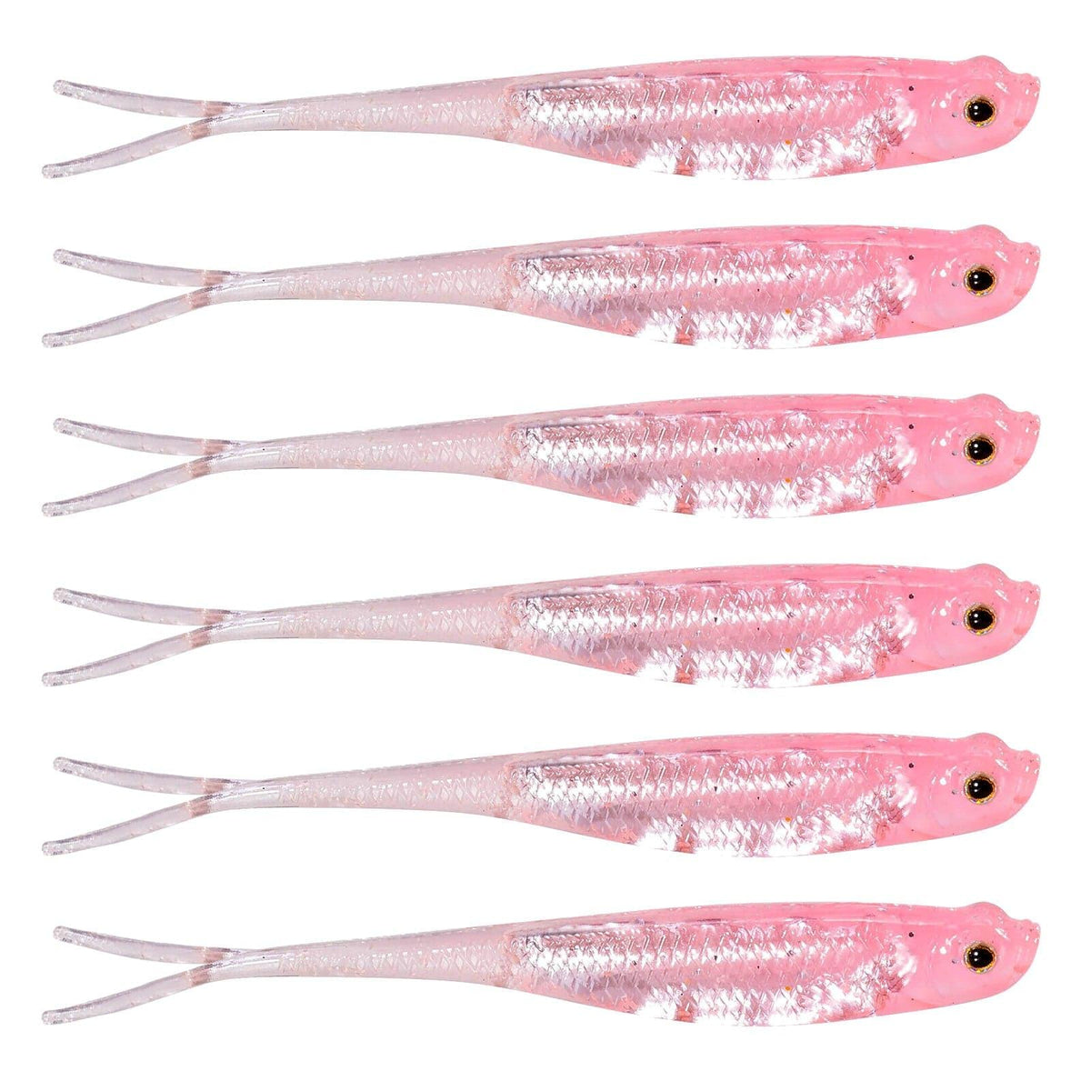 Dr.Fish Fluke Tail Soft Swimbaits 2.9''-4.7'' - Dr.Fish Tackles