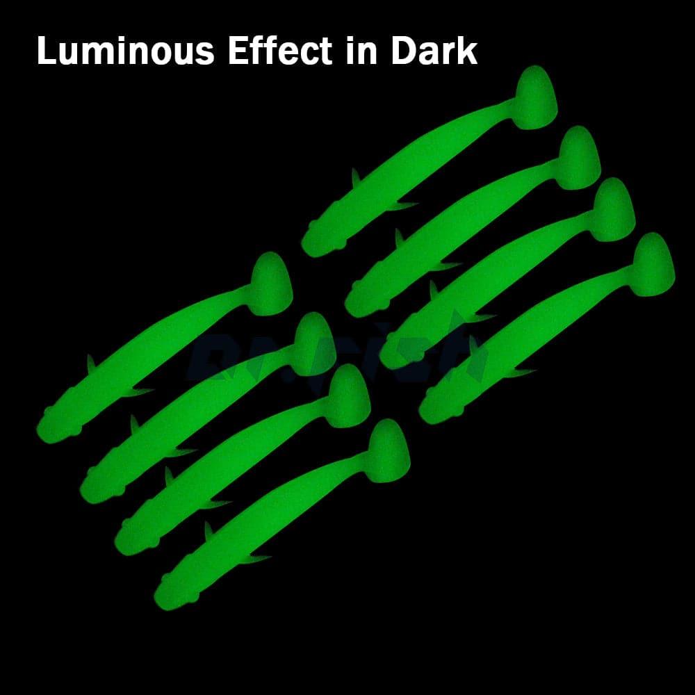 Dr.Fish 8pcs Soft Baits 4'' Glow in the Dark - Dr.Fish Tackles