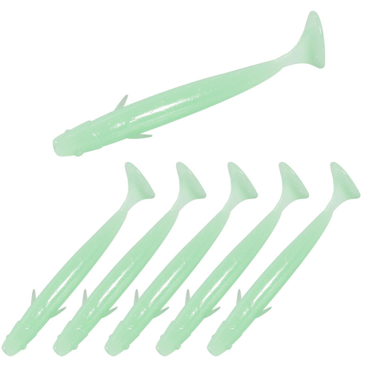 Dr.Fish 8pcs Soft Baits 4'' Glow in the Dark - Dr.Fish Tackles