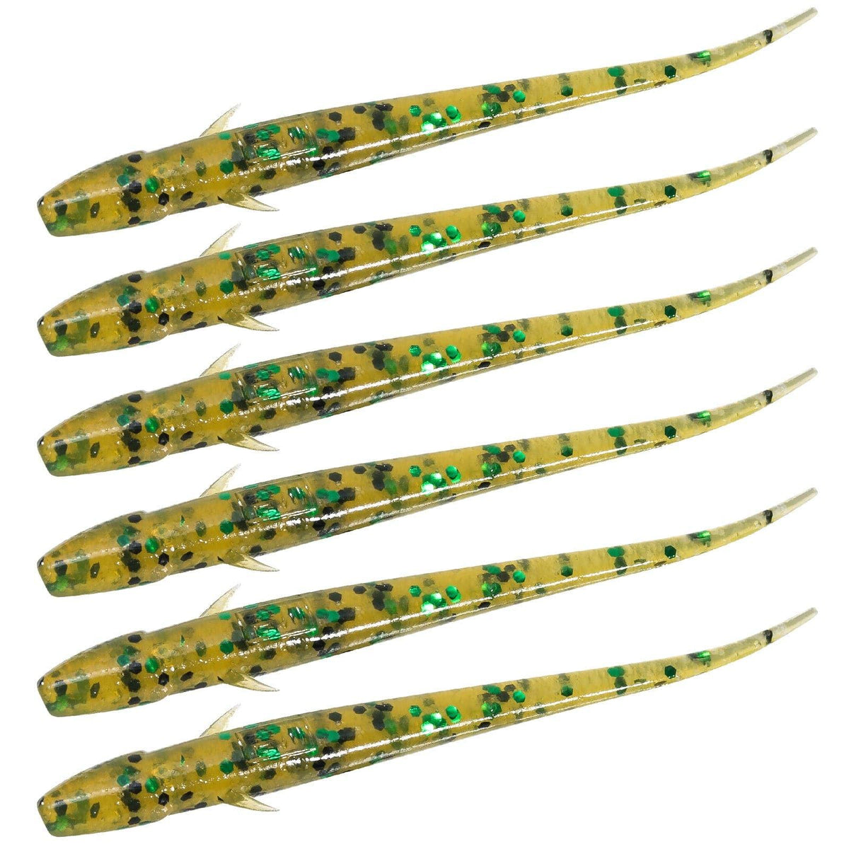 Dr.Fish 12pcs Soft Plastic Worms 2.95'' - Dr.Fish Tackles