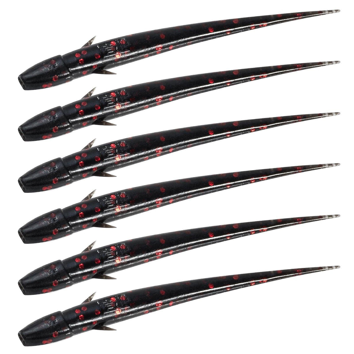 Dr.Fish 12pcs Soft Plastic Worms 2.95'' - Dr.Fish Tackles