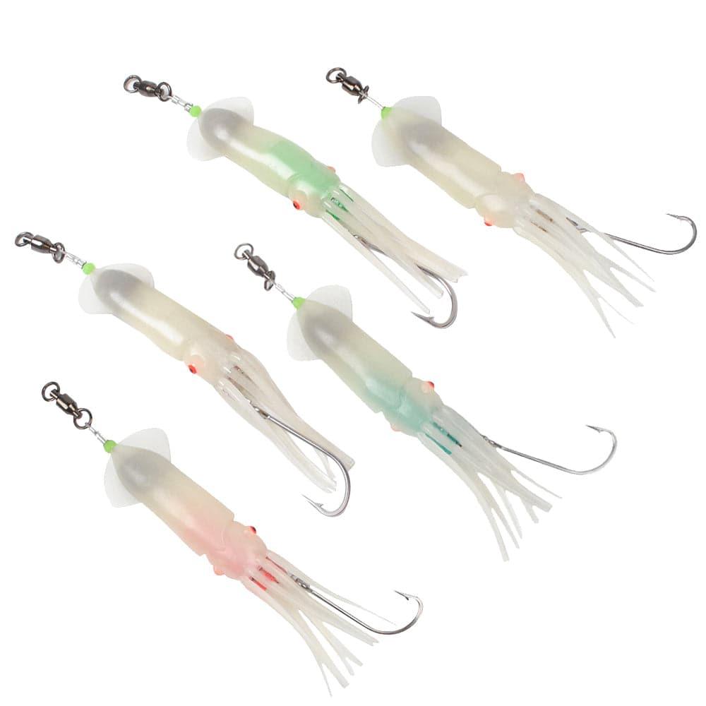 Dr.Fish LED Squid Lure Deep Drop Light 6'' Saltwater Tuna Marlin Lure White Dr.Fish LED Squid Lure Deep Drop Light 6'' Saltwater Tuna Marlin Lure White