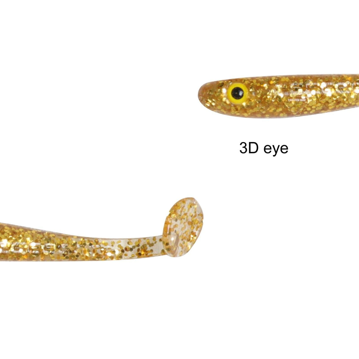 Dr.Fish 10pcs Flashing Glitter Soft Baits 1.57'' - Dr.Fish Tackles