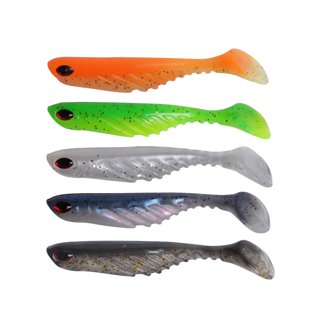 Dr.Fish Paddle Tail Swimbaits, Soft Plastic Baits for Bass Fishing,  Freshwater Soft Fishing Lures Swim Shad Bait Minnow Lures Drop Shot Baits  Plastic Crappie Baits, 3-1/8 Inches Chartreuse in Kenya