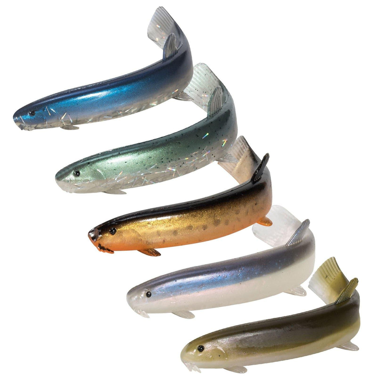 Dr.Fish 5pcs Artificial Loach Soft Baits 3.9'' - Dr.Fish Tackles