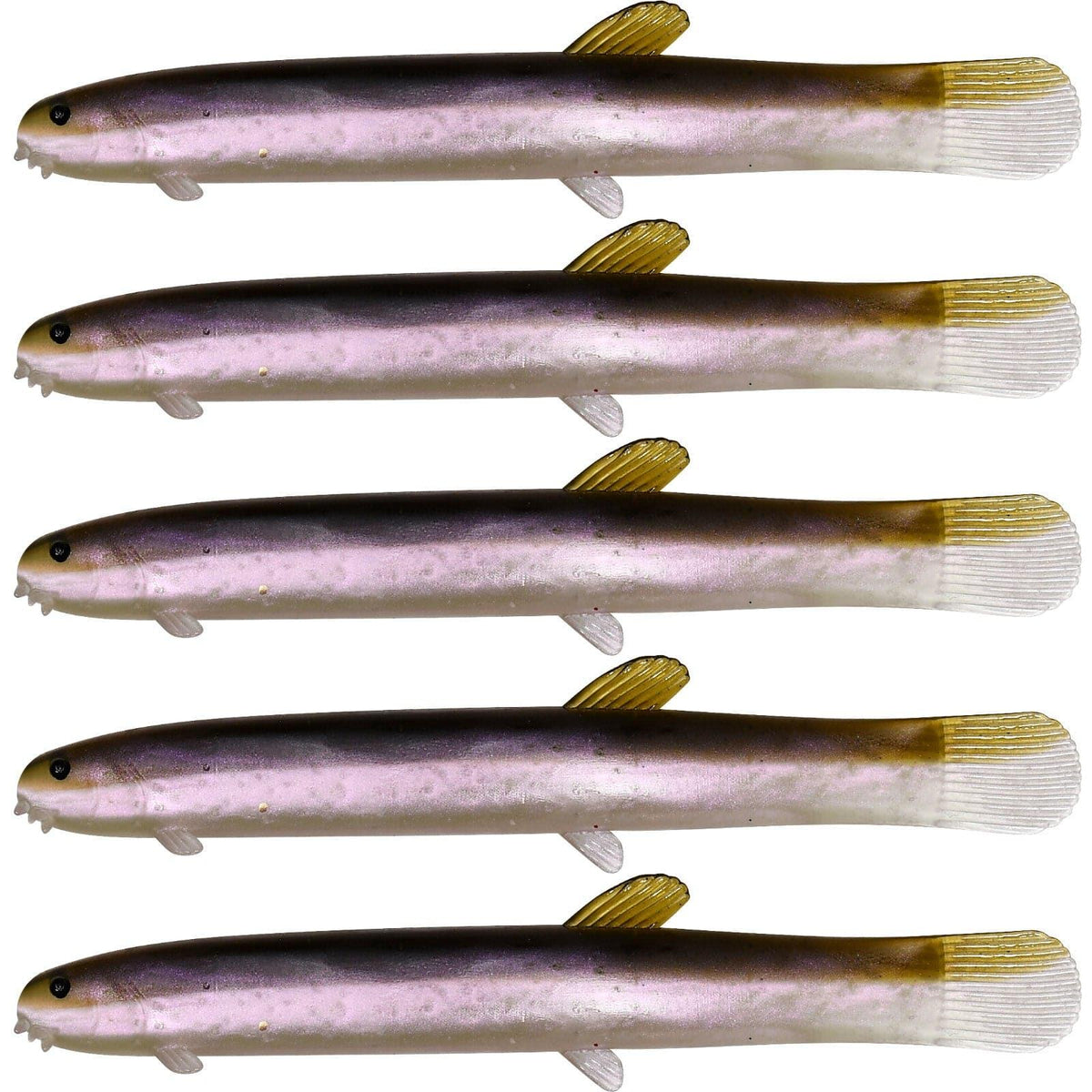 Dr.Fish 5pcs Artificial Loach Soft Baits 3.9'' - Dr.Fish Tackles