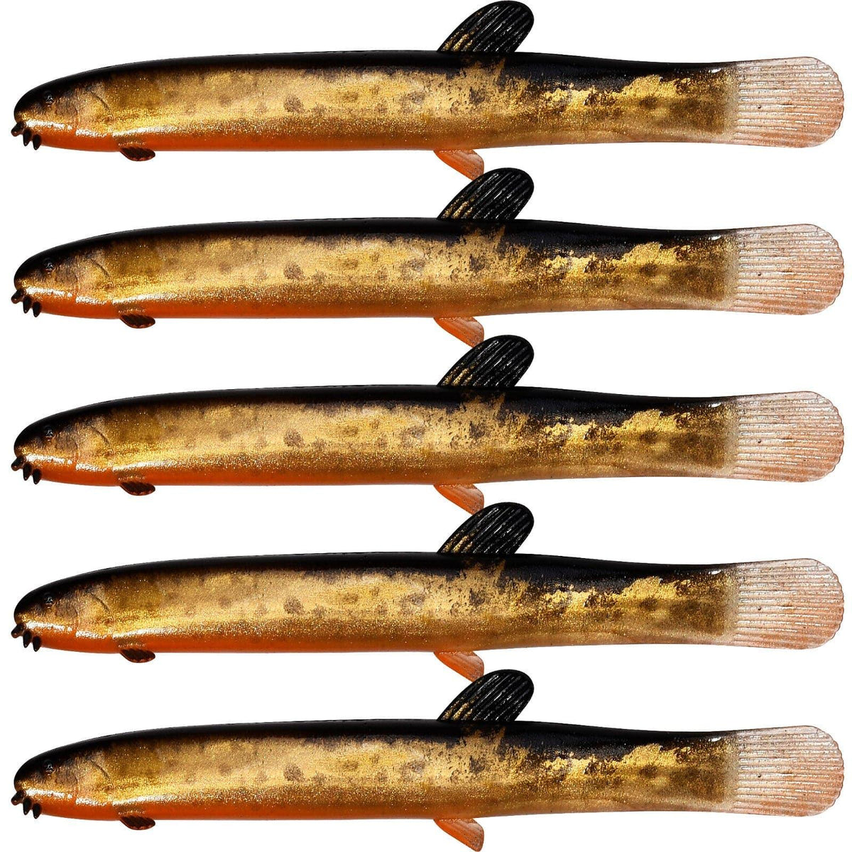 Dr.Fish 5pcs Artificial Loach Soft Baits 3.9'' - Dr.Fish Tackles