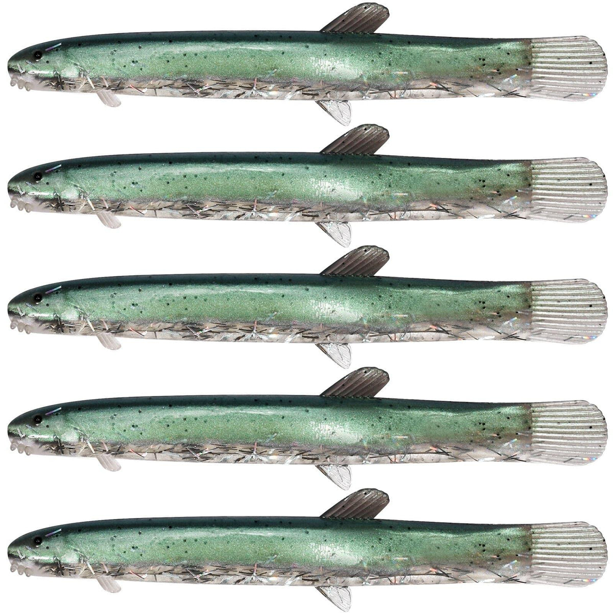 Dr.Fish 5pcs Artificial Loach Soft Baits 3.9'' - Dr.Fish Tackles