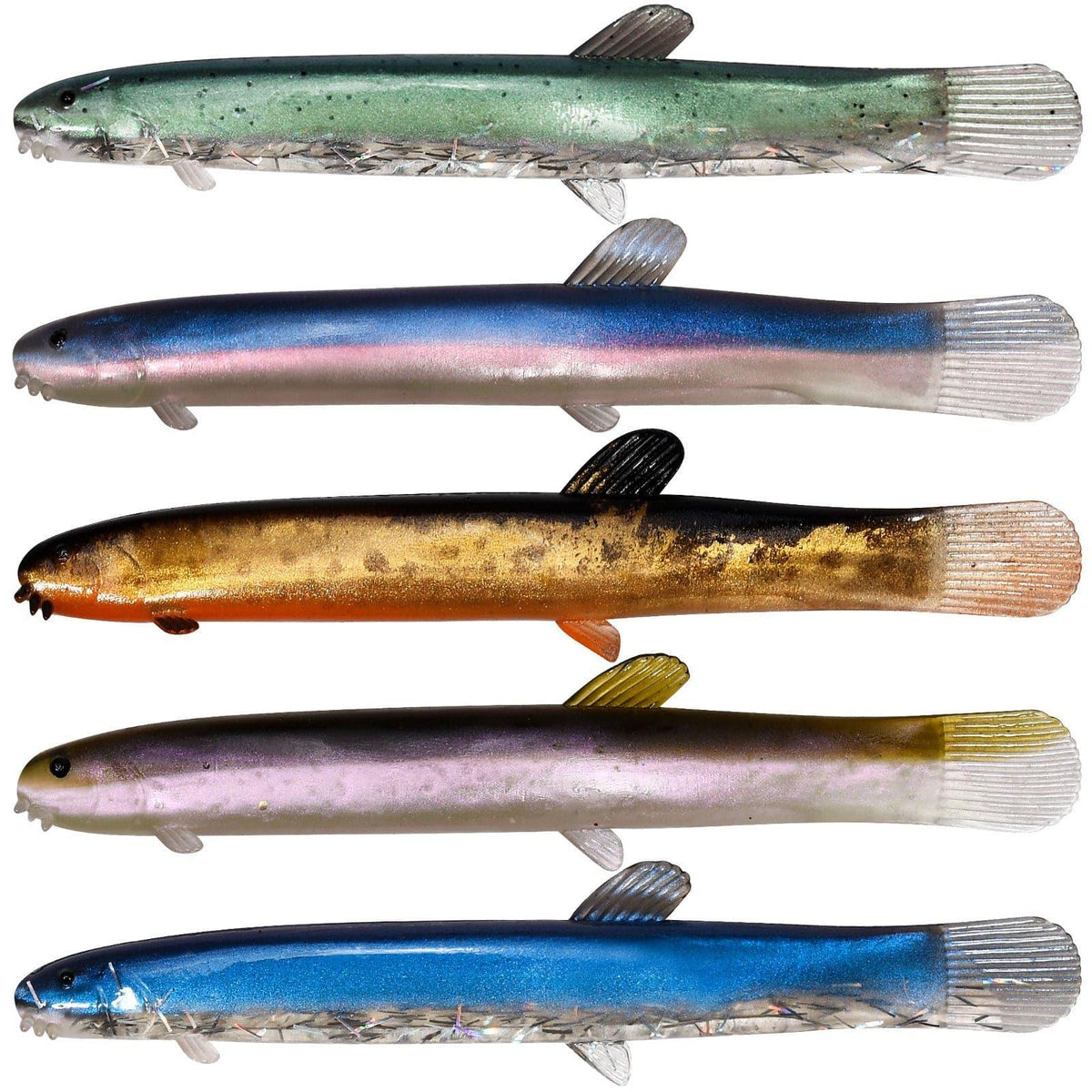 Dr.Fish 5pcs Artificial Loach Soft Baits 3.9'' - Dr.Fish Tackles