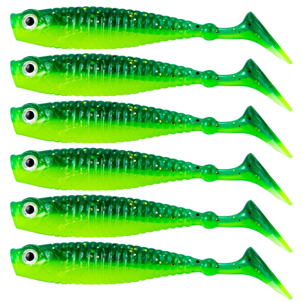 Dr.Fish 8pcs Gillter Foil Soft Baits 2.56'' - Dr.Fish Tackles