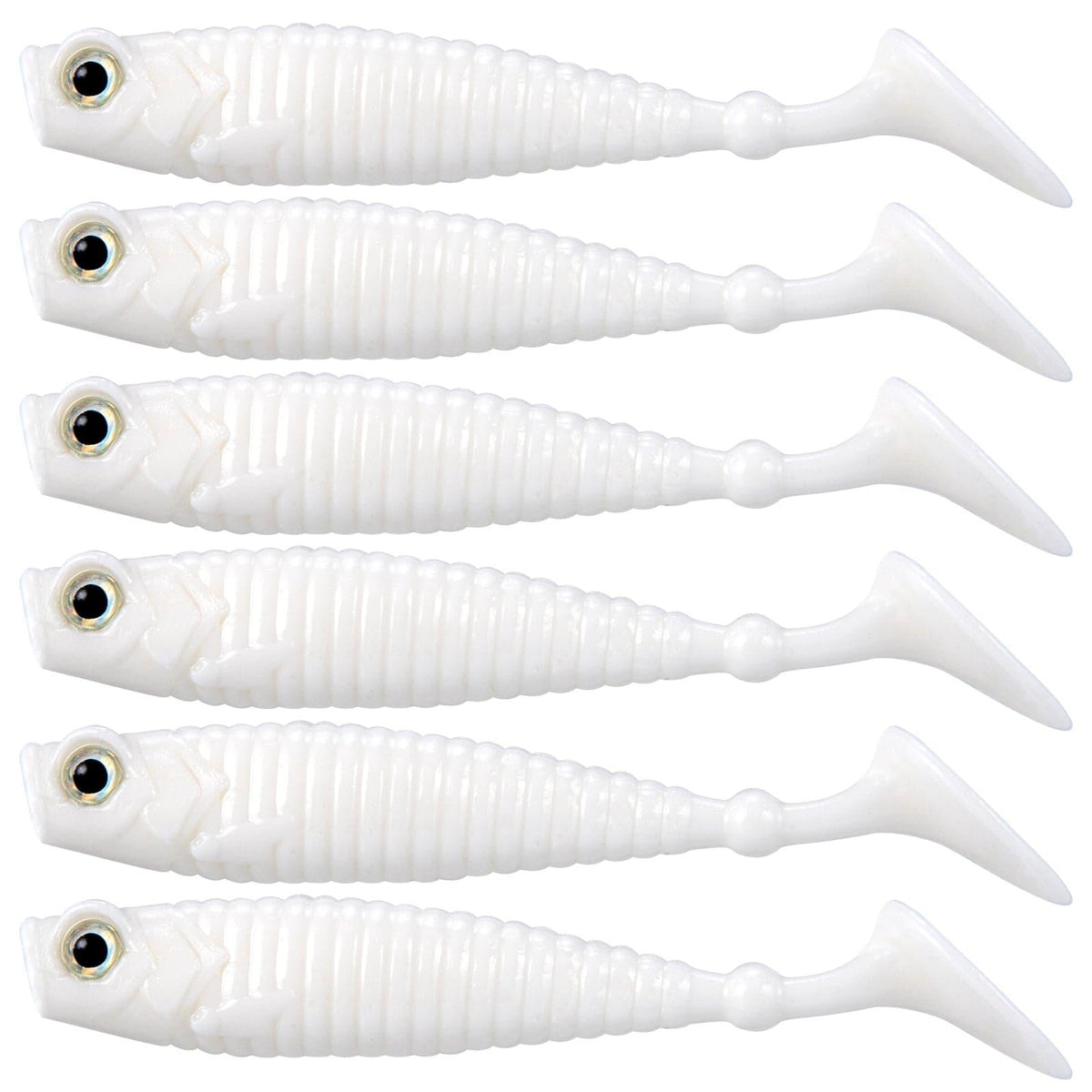 Dr.Fish 8pcs Gillter Foil Soft Baits 2.56'' - Dr.Fish Tackles