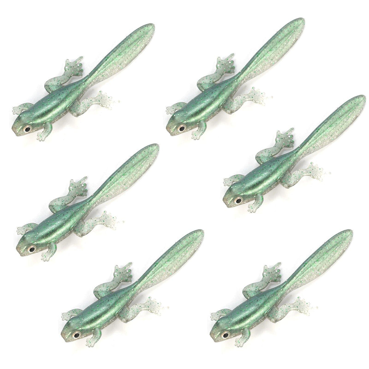 Dr.Fish 6pcs Soft Plastic Frogs 3.2'' - Dr.Fish Tackles