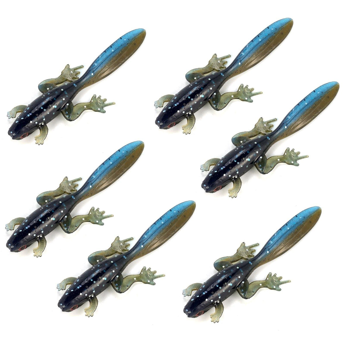 Dr.Fish 6pcs Soft Plastic Frogs 3.2'' - Dr.Fish Tackles