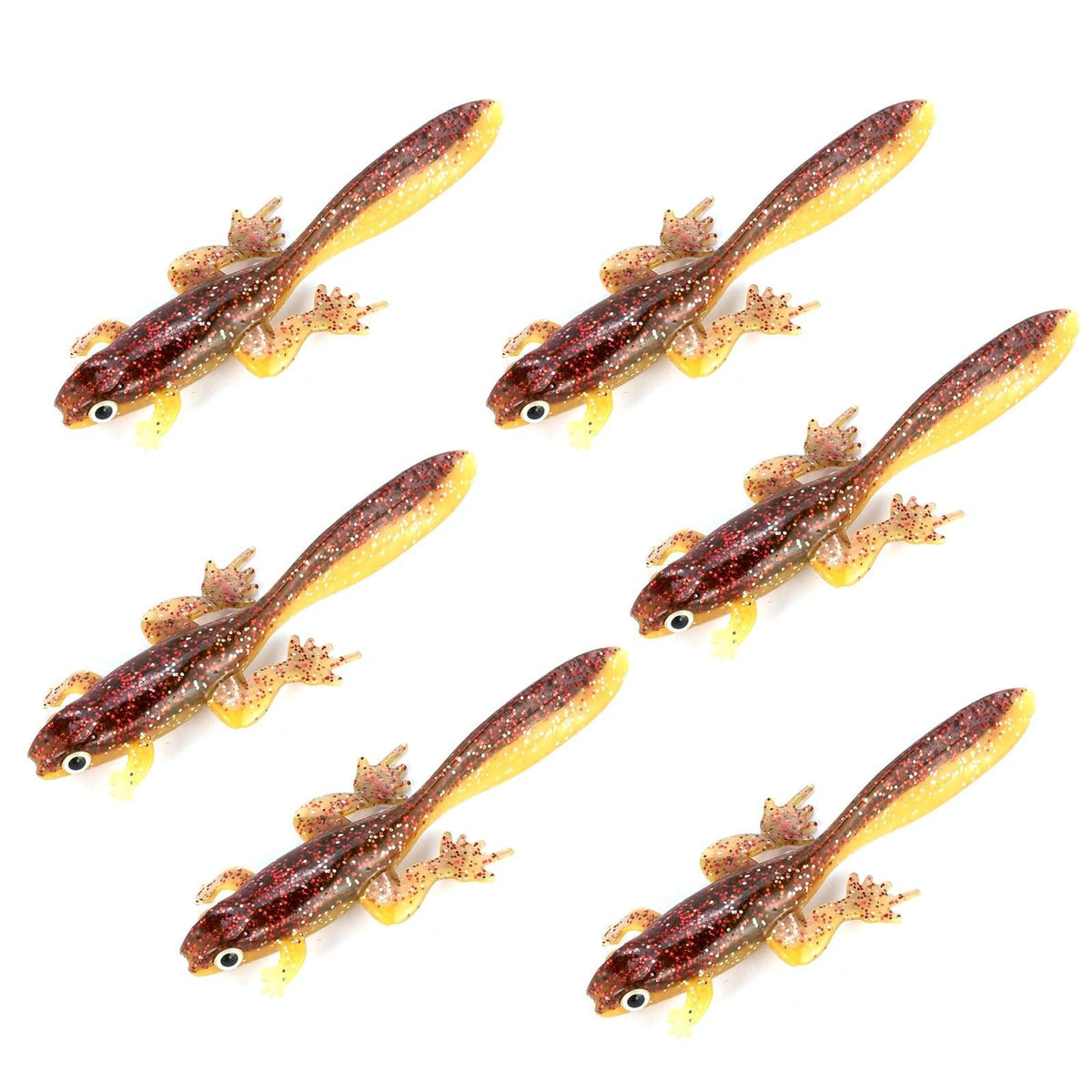 Dr.Fish 6pcs Soft Plastic Frogs 3.2'' - Dr.Fish Tackles